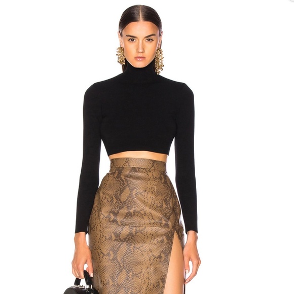 Zeynep Arcay Cropped Knit Turtleneck Sweater US8 New With Tags - Picture 2 of 16